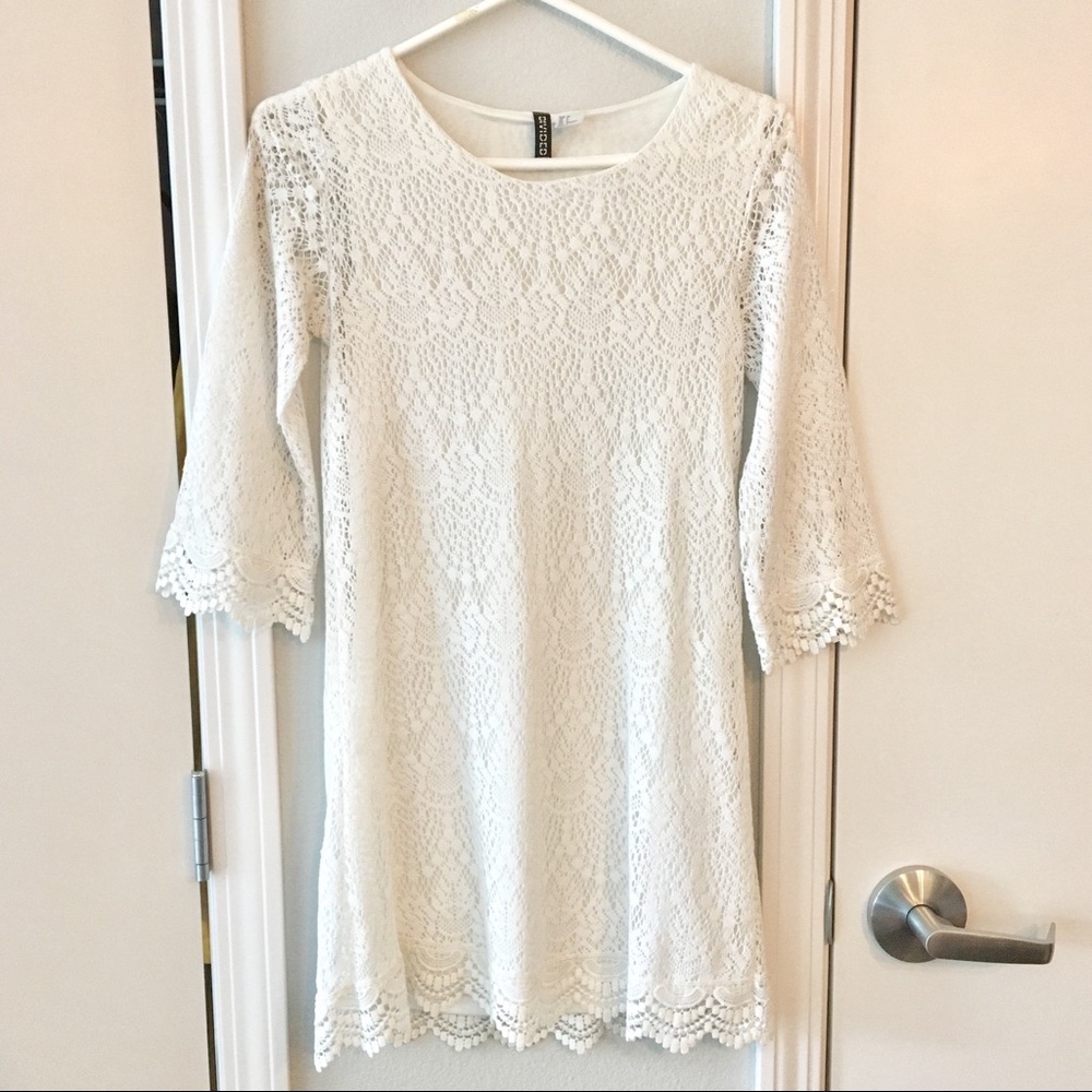 Boho Short White Dress